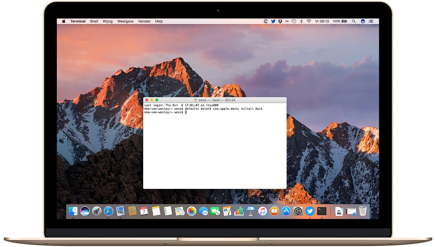 How to reset the Mac Dock to default  defaults-write.com